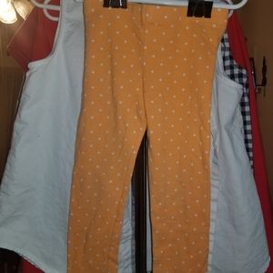 Orange/White Polka Dot Legging